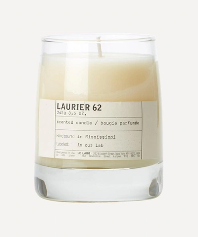 Shop Le Labo Laurier 62 Candle 245g In White