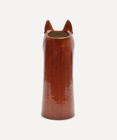 Quail Large Fox Vase In Assorted