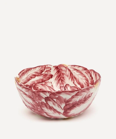 Shop Unspecified Raddichio Medium Round Bowl In Red
