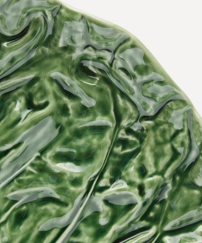 Bordallo Pinheiro Cabbage Fruit Bowl In Green