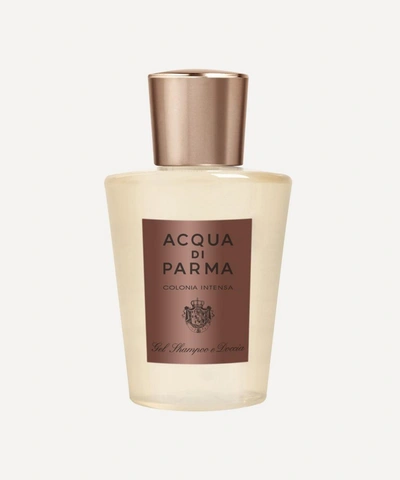 Shop Acqua Di Parma Colonia Intensa Hair And Shower Gel 200ml In White