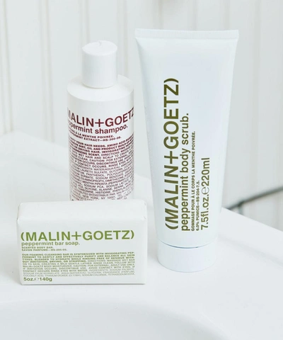 Shop Malin + Goetz Peppermint Body Scrub 220ml In White