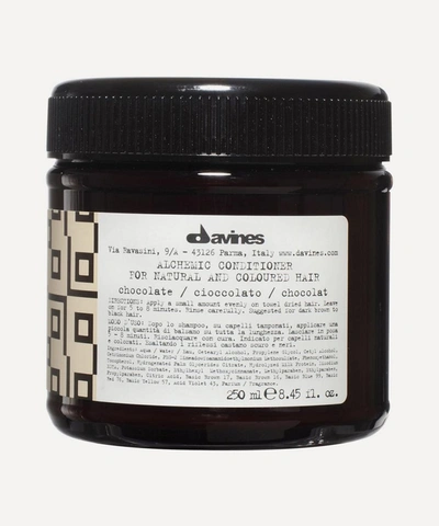 Shop Davines Alchemic Conditioner In Chocolate 250ml