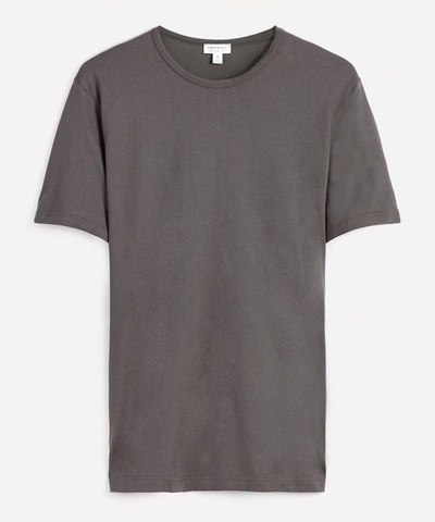 Shop Sunspel Classic Cotton T-shirt In Black