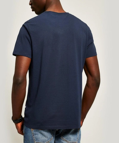 Shop Nn07 Mens Pima Cotton T-shirt In Navy Blue