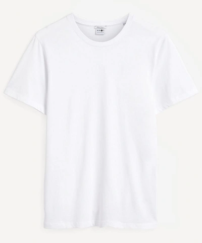Shop Nn07 Mens Pima Cotton T-shirt In White