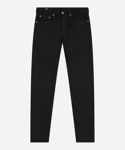 Shop Edwin Made In Japan Slim Tapered Jeans In Black