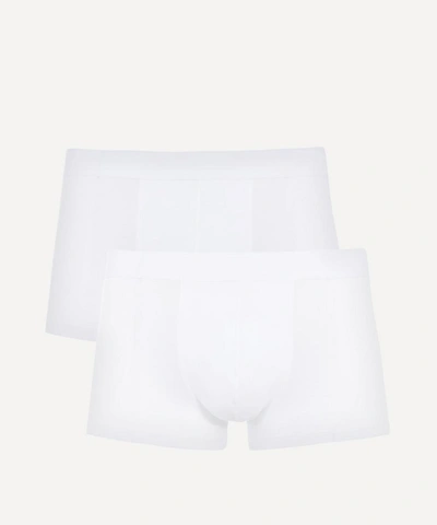 Shop Sunspel Core Stretch Low Waist Trunks In White