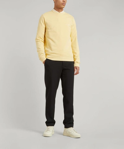 Shop Apc Item Cotton-fleece Sweatshirt