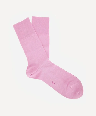 Shop Falke Tiago Cotton-blend Socks In Peony