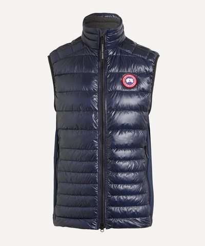 Shop Canada Goose Mens Hybridge Lite Tech Down Vest In Atlantic Navy