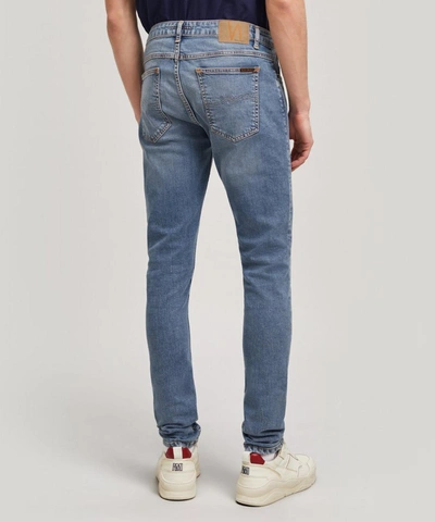 Shop Nudie Jeans Skinny Lin Blue Horizon Jeans