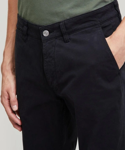 Shop Nn07 Marco 1400 Slim Chino Trousers In Black