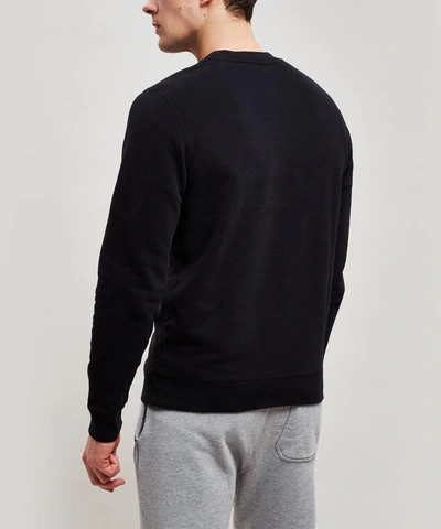 Sunspel Cotton Loopback Sweatshirt In Black