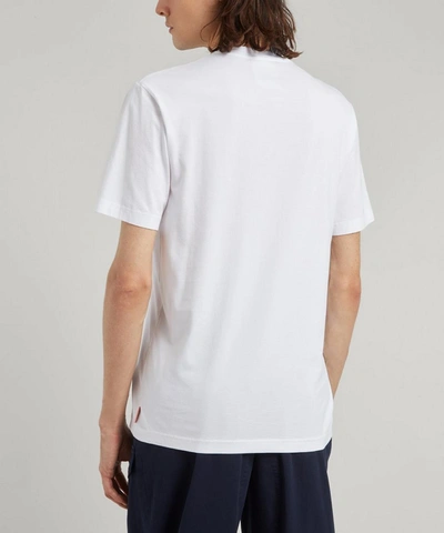 Shop Acne Studios Pink Label Fitted T-shirt In Optic White