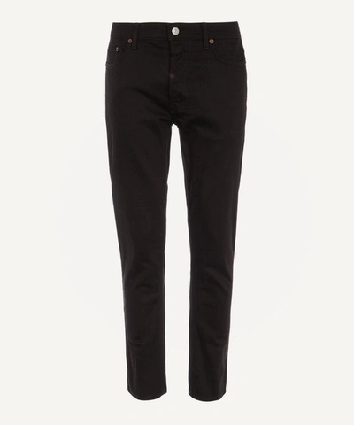 Shop Acne Studios Mens River Stay Black Straight Fit Jeans