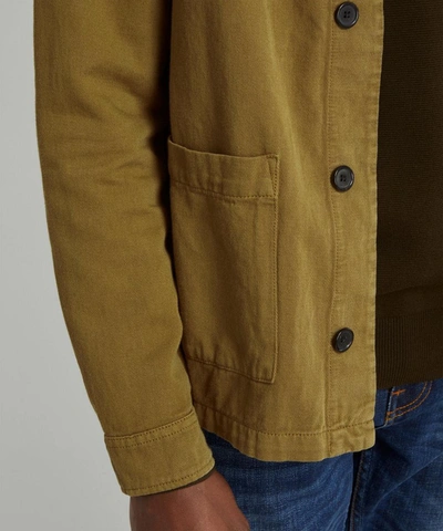 Shop Ps By Paul Smith Linen-blend Chore Jacket In Khaki