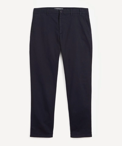 Shop Norse Projects Aros Slim Stretch Trousers In Navy