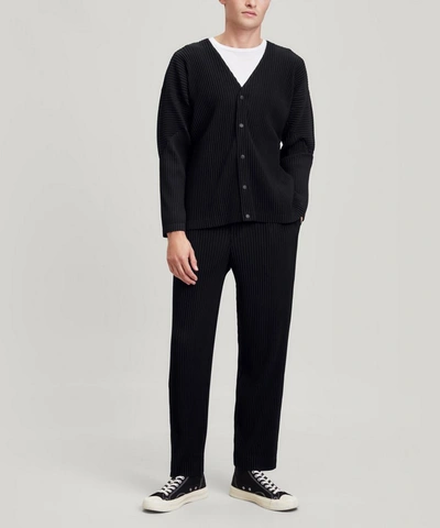 Shop Issey Miyake Core Long Blazer In Black