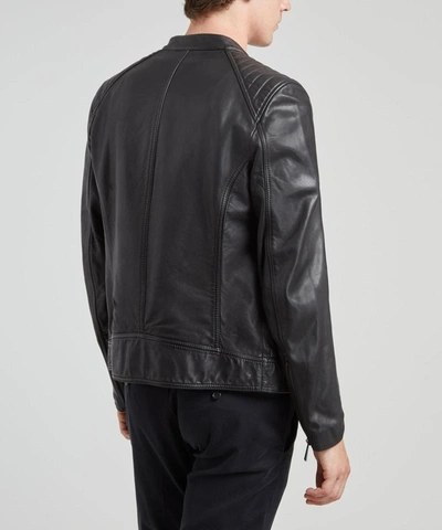 Shop Belstaff V Racer 2.0 Leather Jacket In Black