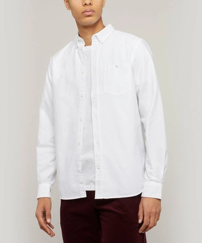 Shop Norse Projects Anton Oxford Shirt In White