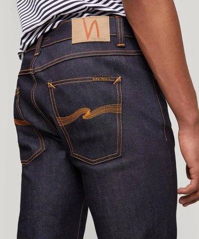 Shop Nudie Jeans Mens Lean Dean Jeans In Denim