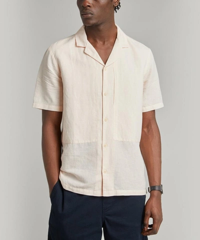 Folk Junction Camp-collar Linen And Cotton-blend Shirt In White | ModeSens