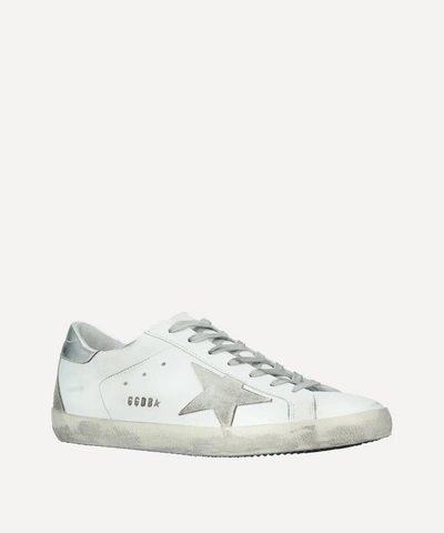 Shop Golden Goose Superstar Leather Trainers - Size 11 In White