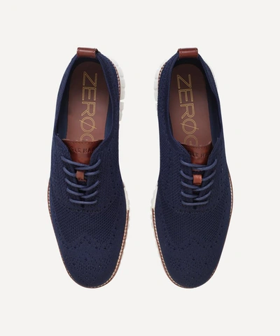 Shop Cole Haan Zerogrand Stitchlite Oxford Shoe In Blue