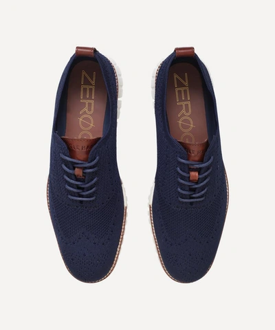 Cole Haan Zerogrand Stitch-lite Wingtip Oxford In Blue