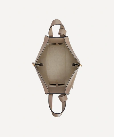 Loewe Small Hammock Drawstring Leather Bag In Sand