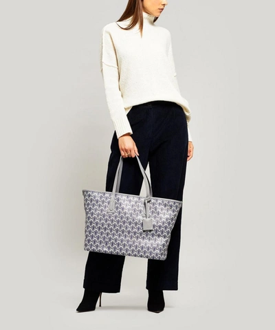 Shop Liberty London Iphis Marlborough Tote Bag In Light Grey