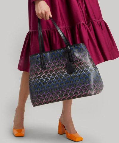 Shop Liberty London Dusk Iphis Marlborough Tote Bag In Purple