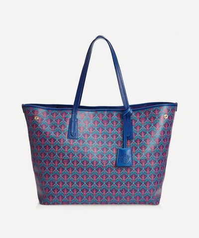 Shop Liberty London Iphis Marlborough Tote Bag In Blue