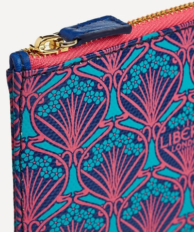 Shop Liberty London Iphis Coin Pouch In Blue
