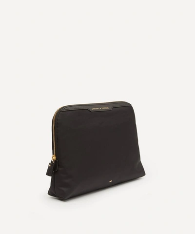 Anya Hindmarch Lotions And Potions Recycled Nylon Pouch In Black