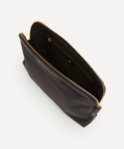 Anya Hindmarch Lotions And Potions Recycled Nylon Pouch In Black