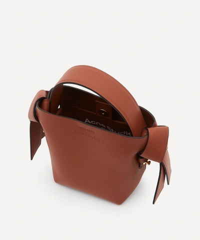 Shop Acne Studios Musubi Micro Cross-body Bag In Almond Brown