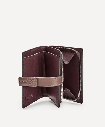 Shop Loewe Compact Leather Zip Wallet In Light Caramel