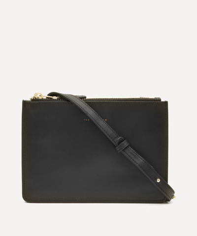 Shop The Uniform Leather Duo Cross-body Bag In Black
