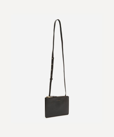 Shop The Uniform Leather Duo Cross-body Bag In Black