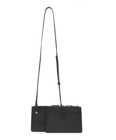 Shop The Uniform Leather Duo Cross-body Bag In Black