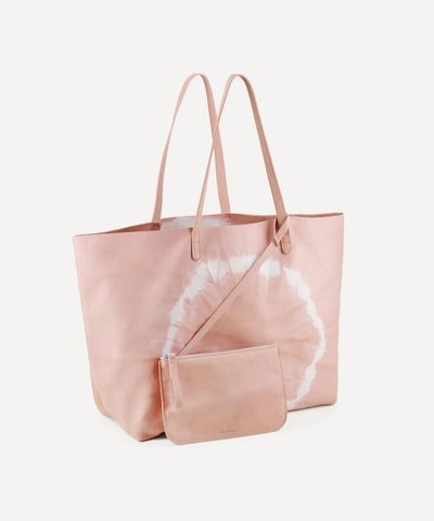 Shop Mansur Gavriel Tie-dye Leather Oversized Tote Bag In Puff