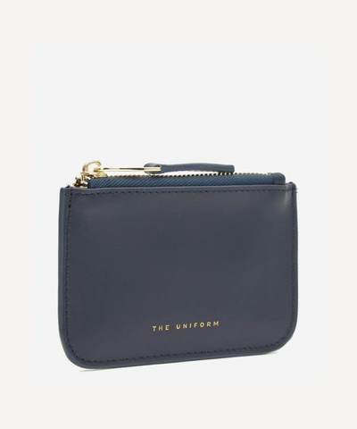 Shop The Uniform Leather Zip Purse In Airone