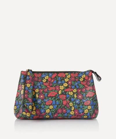 Shop Liberty Little Ditsy Poppy And Daisy Clutch Bag In Assorted