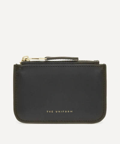 Shop The Uniform Leather Zip Purse In Black