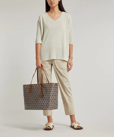 Shop Liberty London Iphis Marlborough Tote Bag In Tan