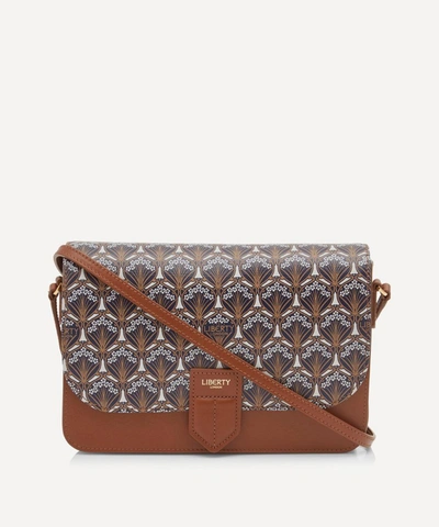 Shop Liberty London Iphis Portland Cross-body Bag In Tan