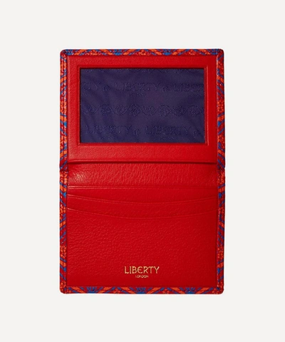 Shop Liberty London Iphis Travel Card Holder In Red