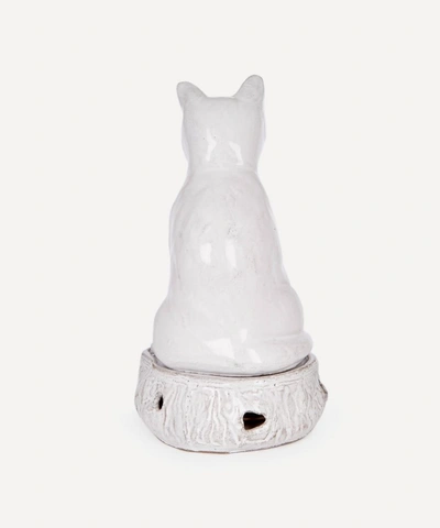 Astier De Villatte Setsuko Cat Glazed Terracotta Incense Holder In Assorted